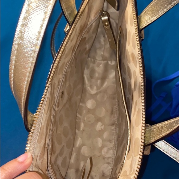 Gold Kate Spade crossbody Purse - Picture 4 of 4